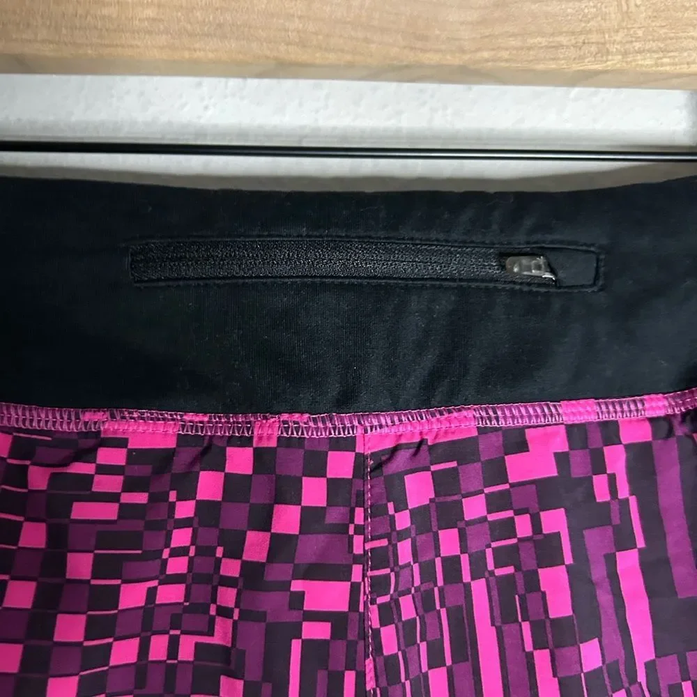 Nike Dri Fit Rival Pink & Black Printed Shorts Size XS